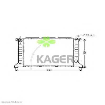 FORD 92VB8005BC Radiator, engine cooling